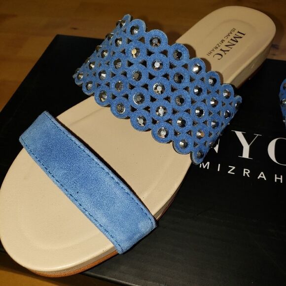 IMNYC Isaac Mizrahi Open Toe Studded Sandal - Picture 4 of 5